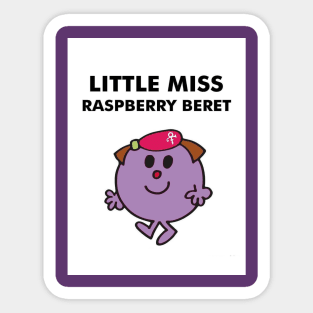 Little Miss Raspberry Beret Sticker